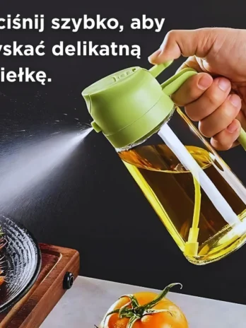 Szklany dozownik 2w1 do oleju