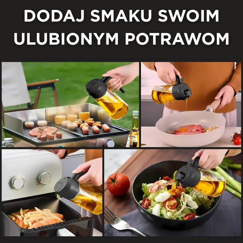 Szklany dozownik 2w1 do oleju - obrazek 8