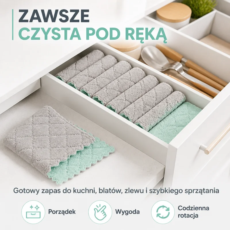 Ściereczki Kuchenne AbsorbFiber™ 10+10 GRATIS - obrazek 13