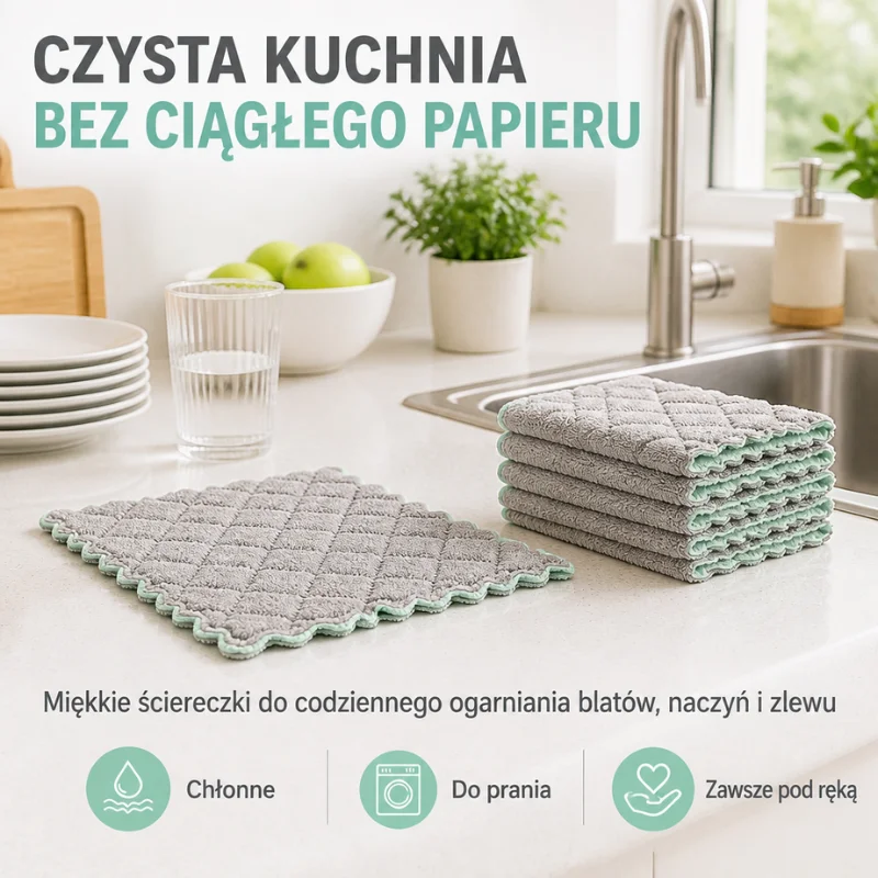 Ściereczki Kuchenne AbsorbFiber™ 10+10 GRATIS - obrazek 14