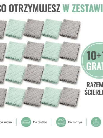 Ściereczki Kuchenne AbsorbFiber™ 10+10 GRATIS