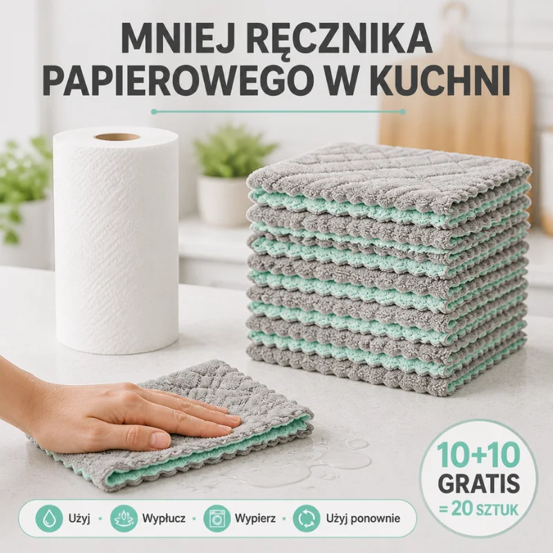 Ściereczki Kuchenne AbsorbFiber™ 10+10 GRATIS - obrazek 3