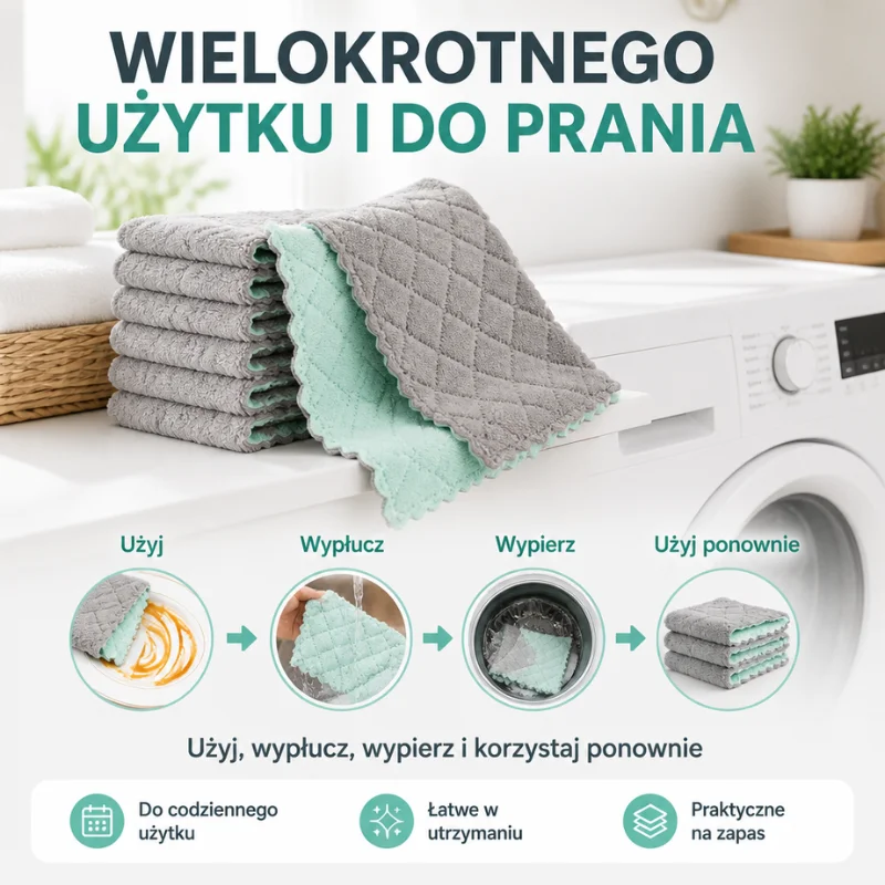 Ściereczki Kuchenne AbsorbFiber™ 10+10 GRATIS - obrazek 8